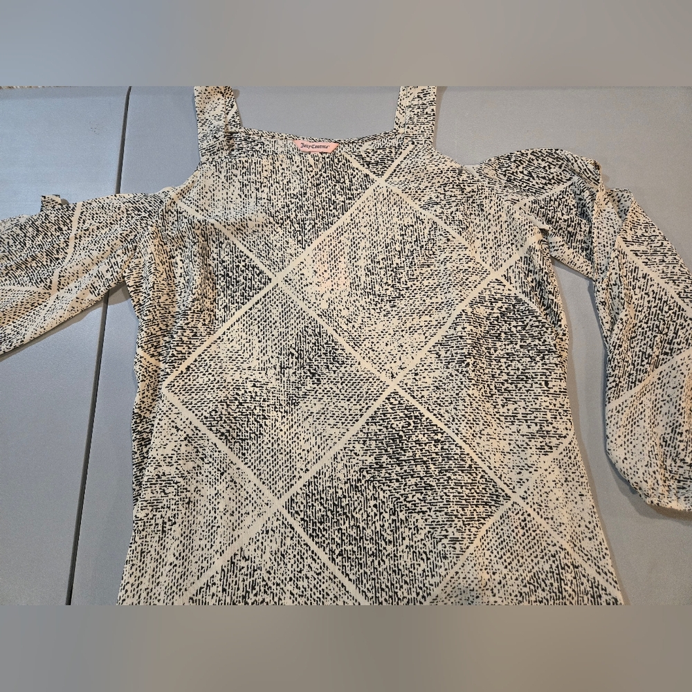 Juicy Couture Monochrome Patterned Blouse 3c20